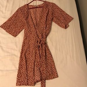 Charlotte Russe floral wrap dress size xs